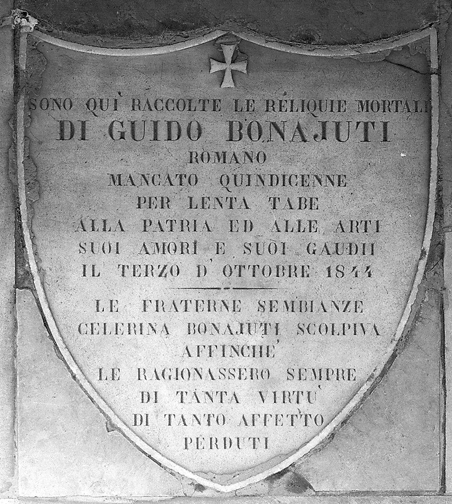 lastra tombale - produzione toscana (sec. XIX)