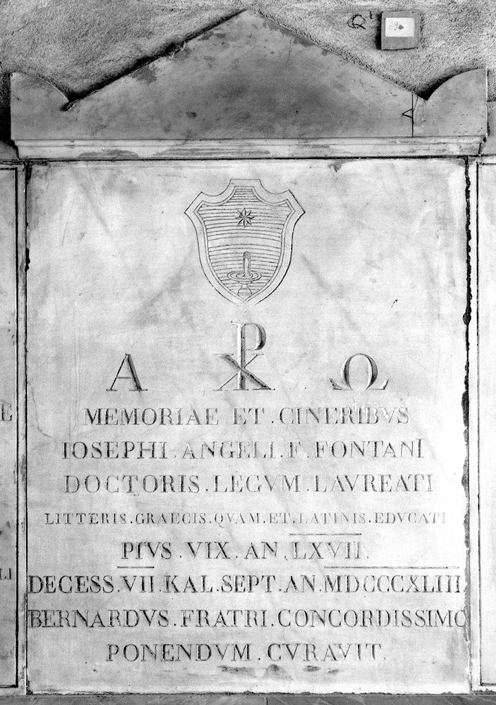 lapide tombale - produzione toscana (sec. XIX)