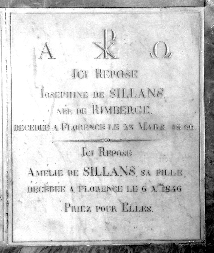 lastra tombale - produzione toscana (sec. XIX)