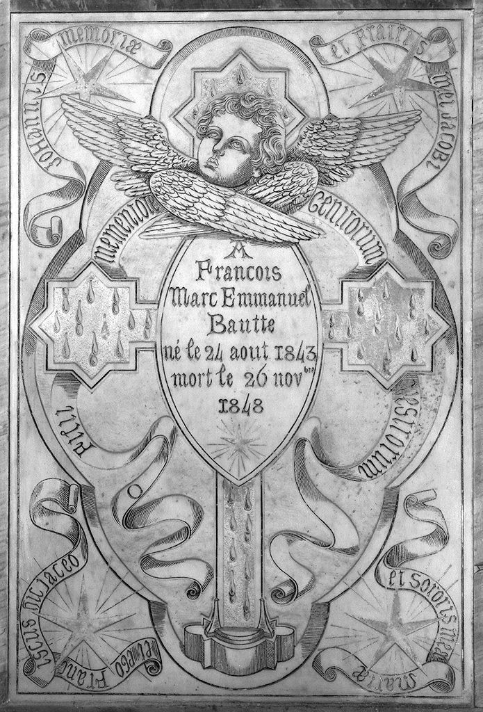 lapide tombale - produzione toscana (sec. XIX)