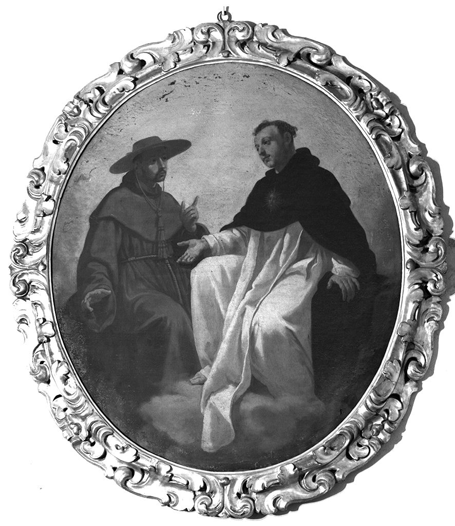 San Tommaso e San Bonaventura, San Domenico e San Francesco (dipinto, serie) di Vignali Jacopo (sec. XVII)
