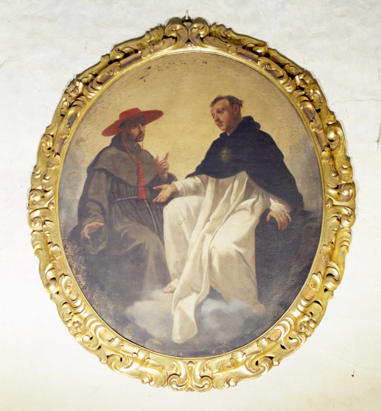 San Tommaso e San Bonaventura, San Domenico e San Francesco (dipinto, serie) di Vignali Jacopo (sec. XVII)