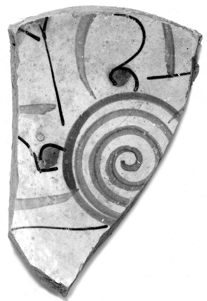 piatto, frammento - manifattura italiana (sec. XV)