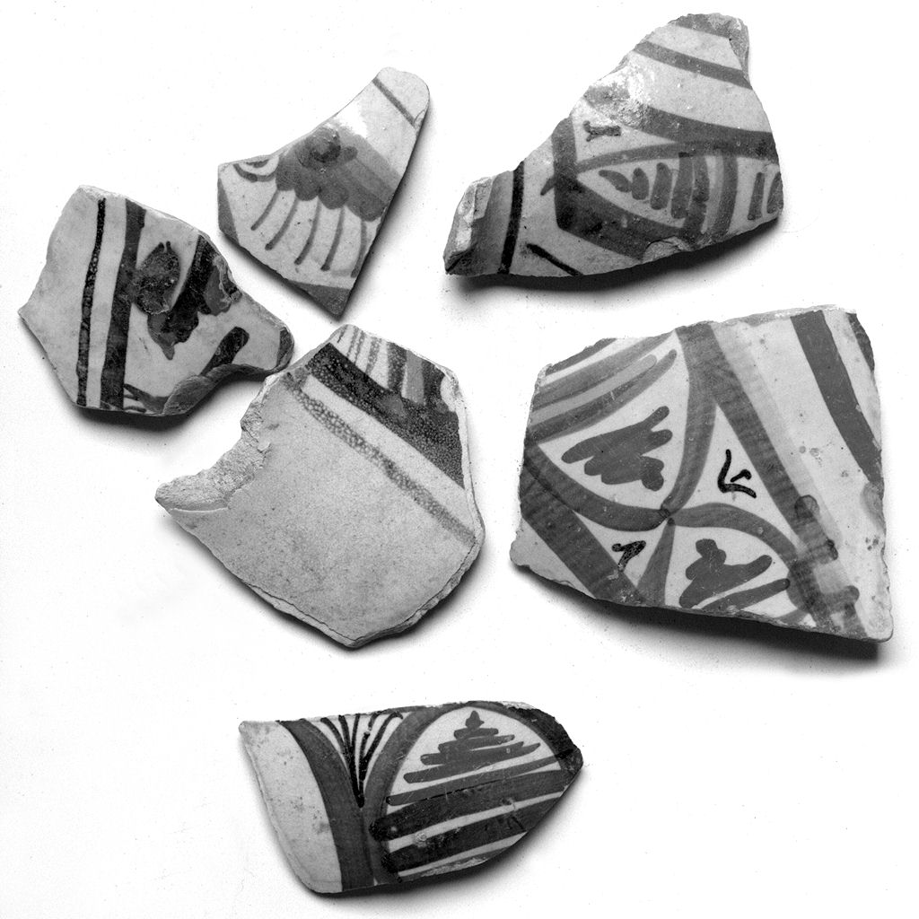 vaso, frammento - bottega toscana (sec. XV)