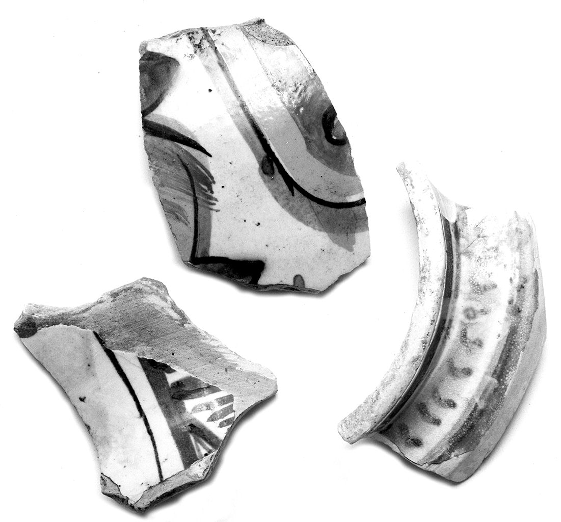 vaso, frammento - bottega toscana (sec. XV)