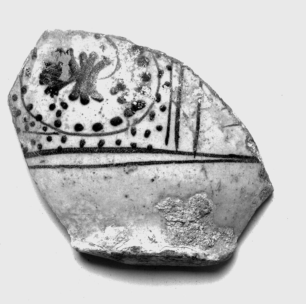 piatto, frammento - manifattura italiana (sec. XV)