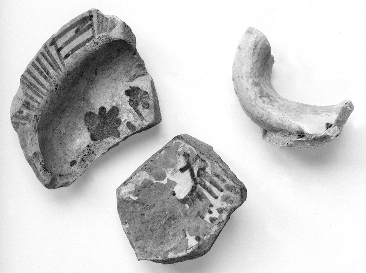 piatto, frammento - manifattura italiana (sec. XV)