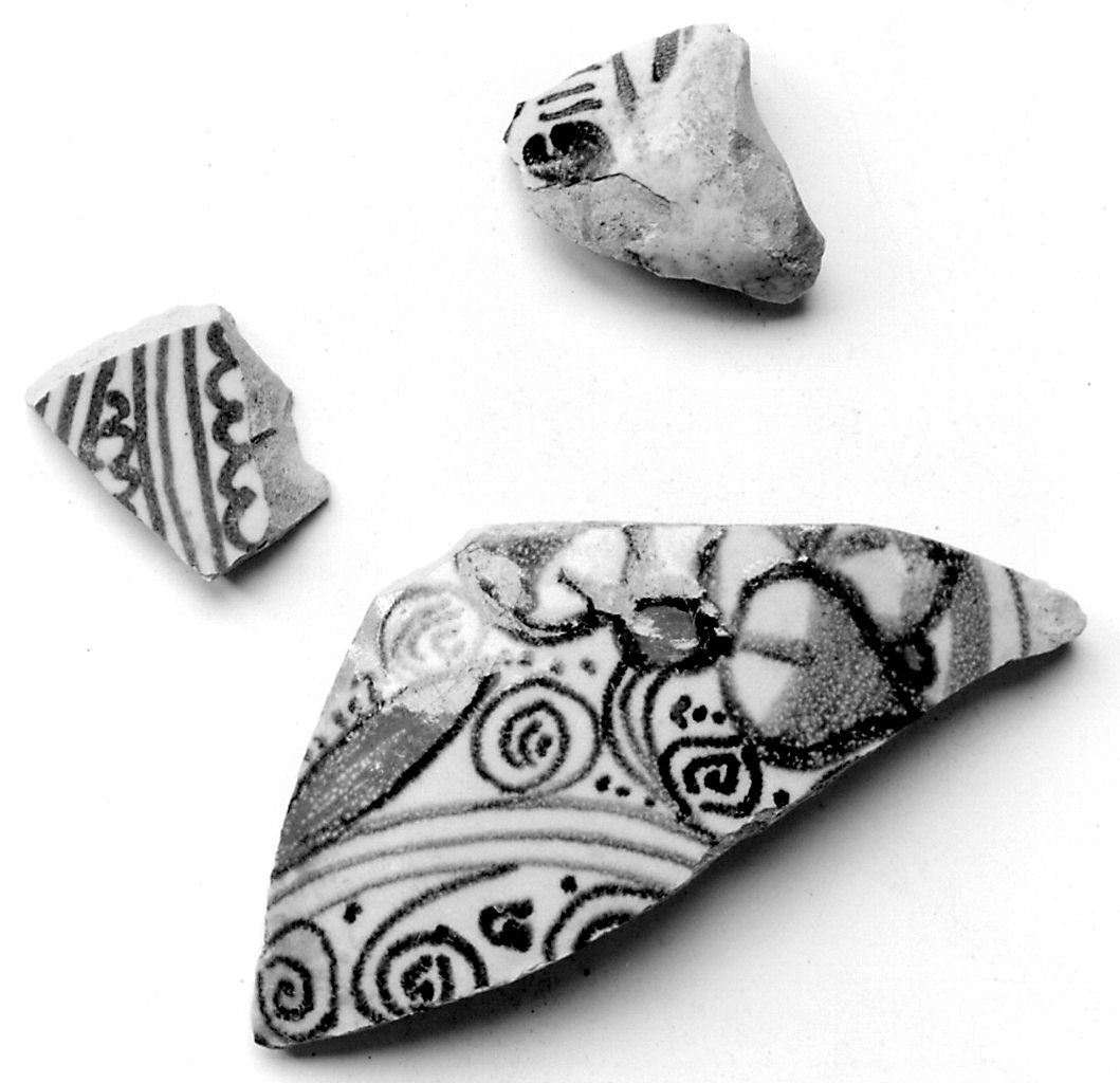 vaso, frammento - bottega italiana (metà sec. XV)