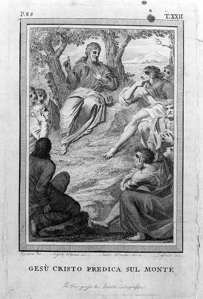 discorso della montagna (stampa) di Lasinio Carlo, Volpini Angelo, Picart Etienne detto Romano (sec. XVIII)