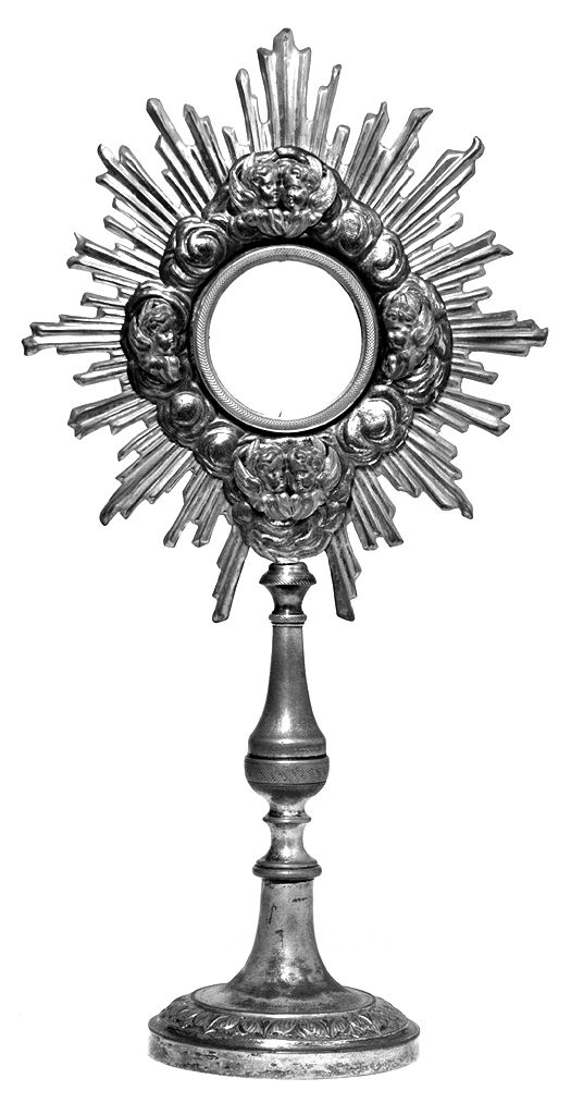 ostensorio - a raggiera - bottega toscana (seconda metà sec. XIX)