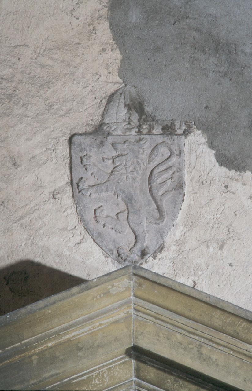stemma gentilizio della famiglia Ricasoli (rilievo) - produzione toscana (sec. XIV)