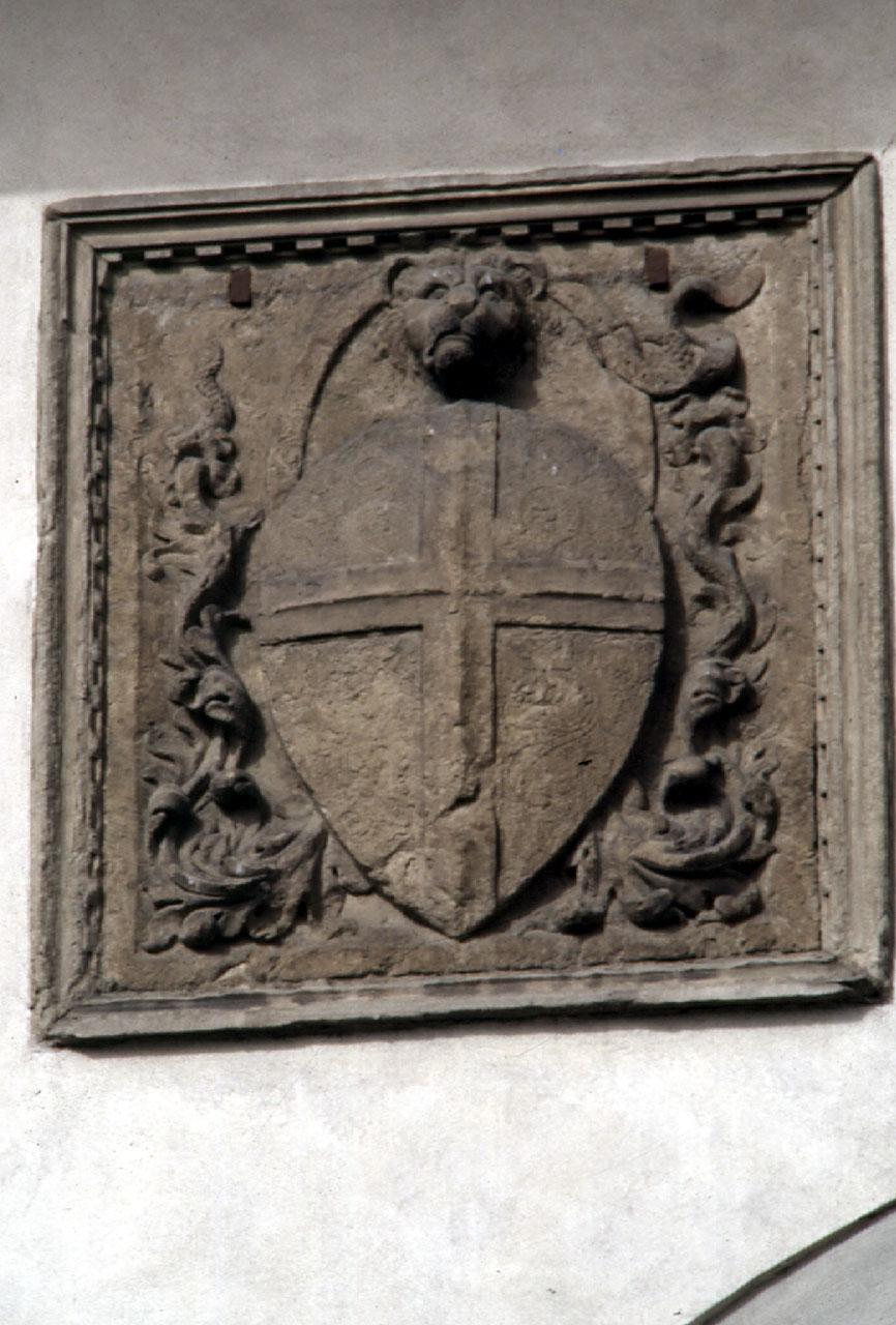 stemma del Popolo di Firenze (rilievo) - produzione toscana (fine/ inizio secc. XIV/ XV)
