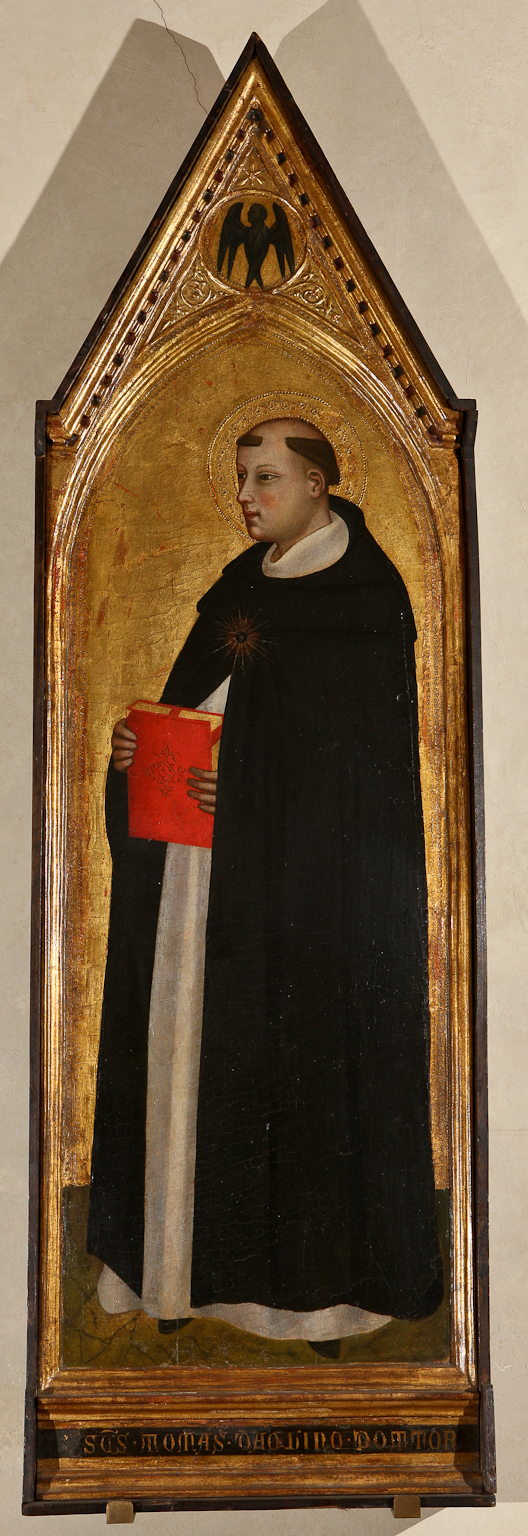 San Tommaso d'Aquino, serafino (scomparto di trittico, elemento d'insieme) di Giovanni del Biondo (attribuito) (XIV)