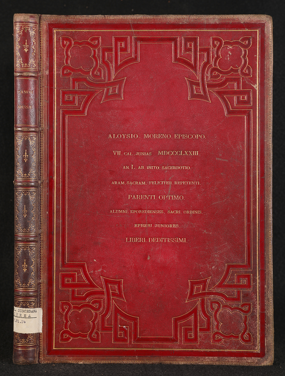 legatura piena - alle armi, opera isolata - ambito italiano (seconda metà XIX)