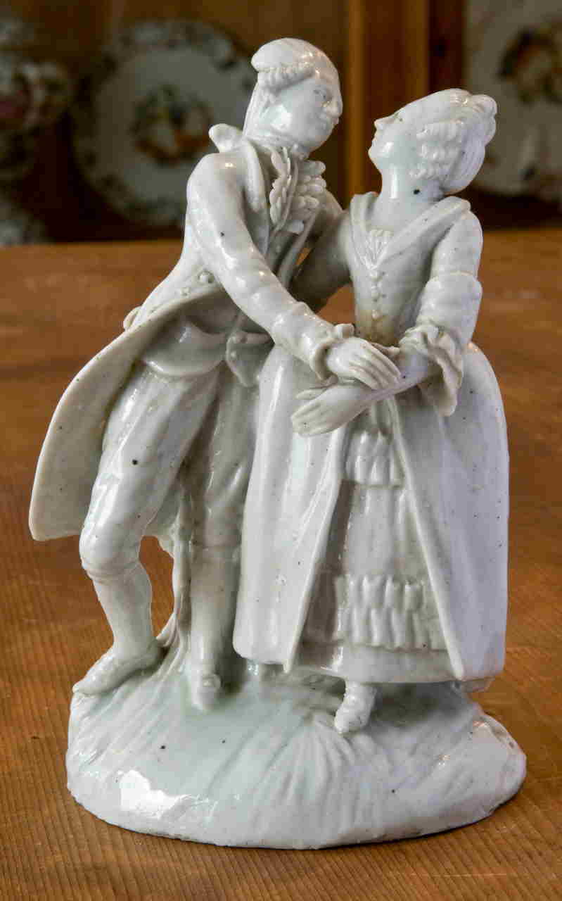 coppia di ballerini (gruppo scultoreo) di Manifattura Antonibon (XVIII-XIX)