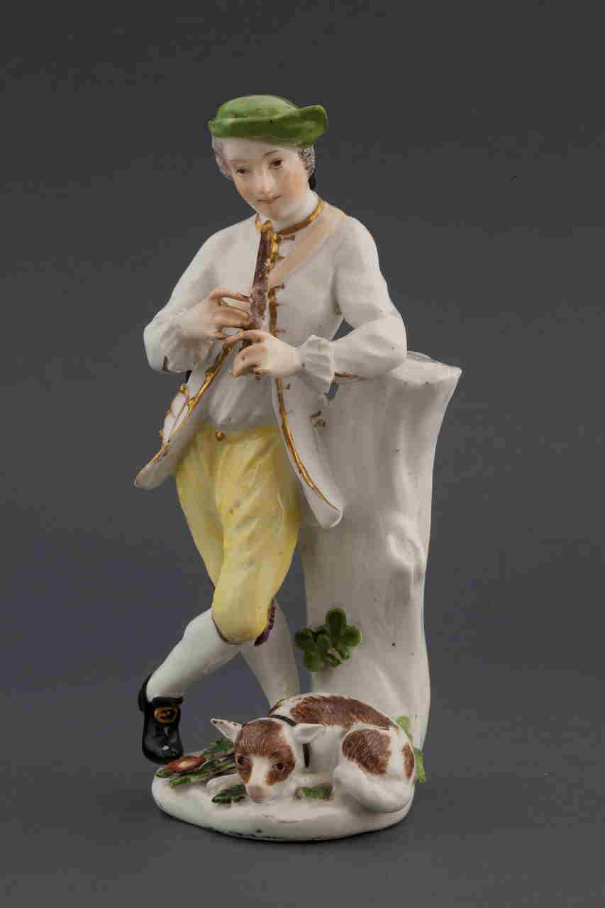pastore musicante (statuetta) di Manifattura di Meissen (XVIII)