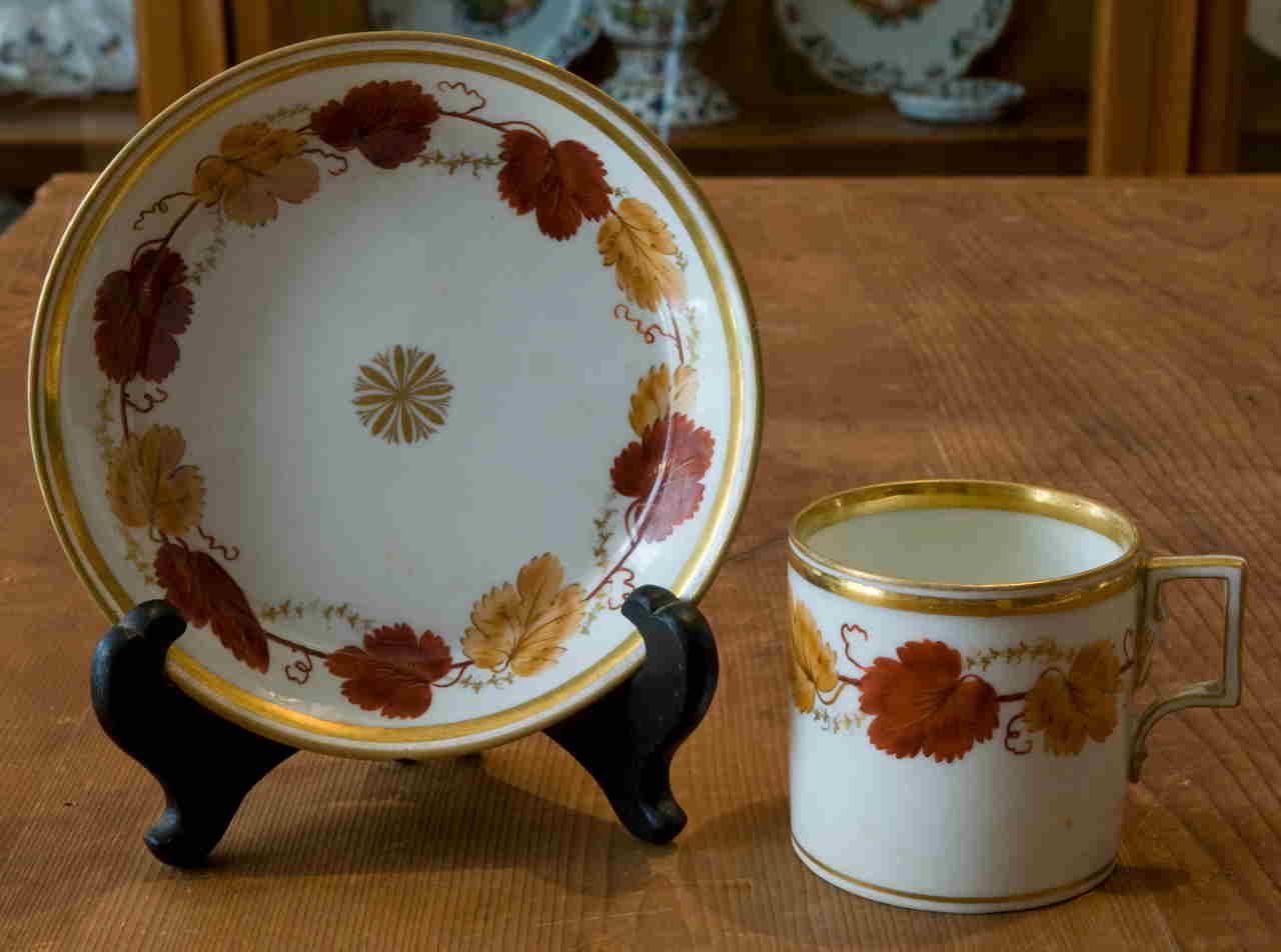 motivi decorativi geometrici e vegetali (tazza) di Manifattura Imperiale di Vienna (XIX)