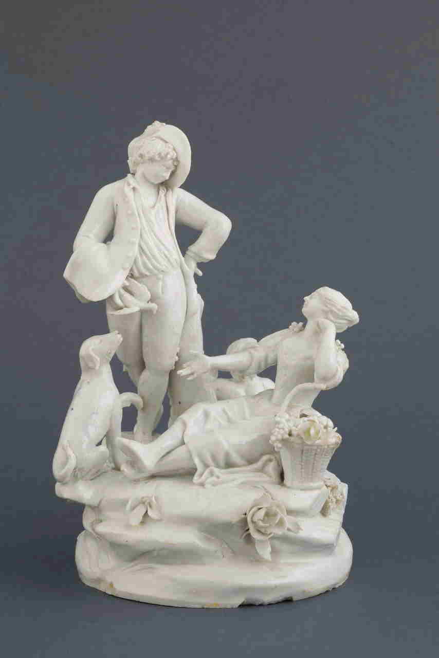 Idillio campestre, coppia di contadini (gruppo scultoreo) di Manifattura Antonibon (XVIII-XIX)