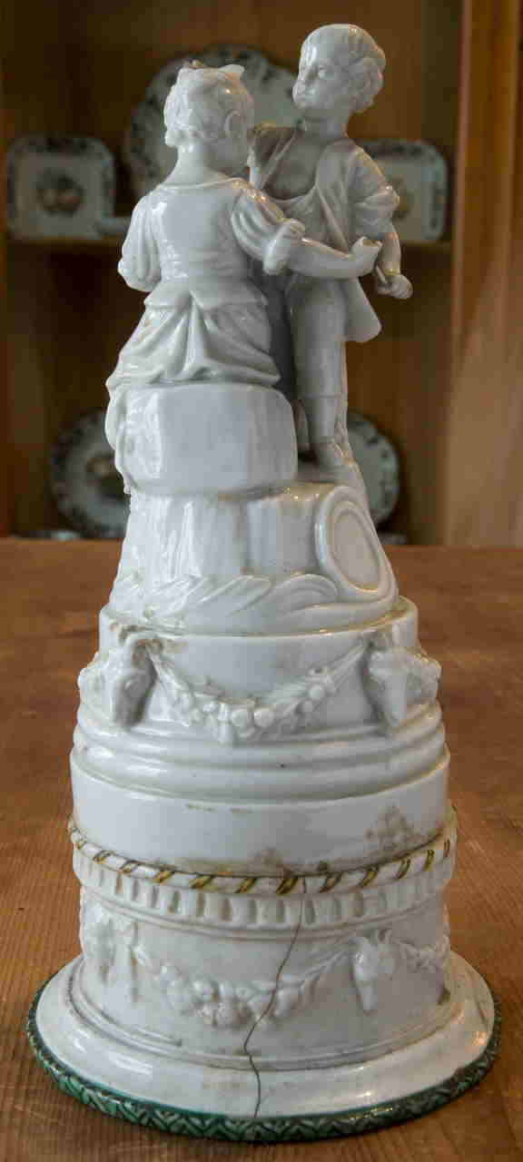 coppia di bimbi (gruppo scultoreo) di Manifattura Cozzi (XVIII-XIX)