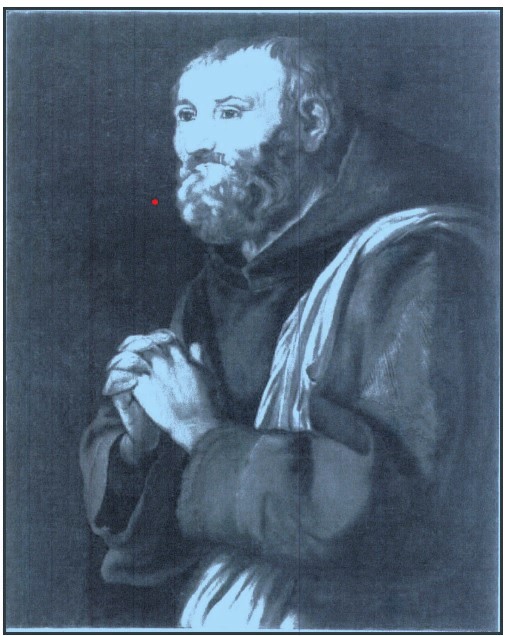 Frate cappuccino in preghiera (dipinto) di Ignoto (scuola) - ambito Italia settentrionale (metà XVIII)