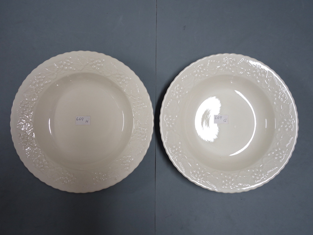 piatto fondo, coppia - ambito friulano (terzo quarto sec. XX)