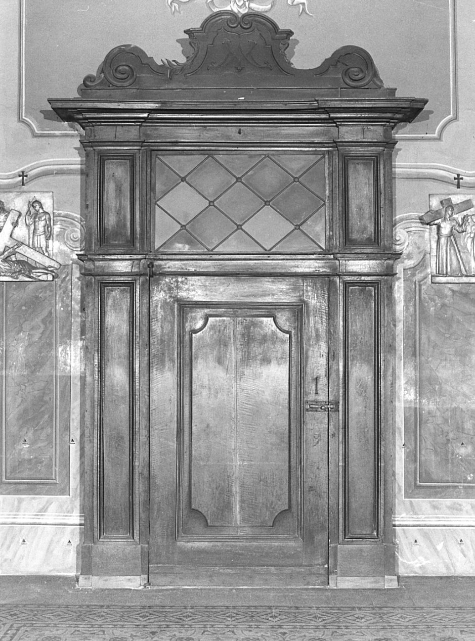 bussola d'ingresso, coppia - bottega lombarda (sec. XVII)