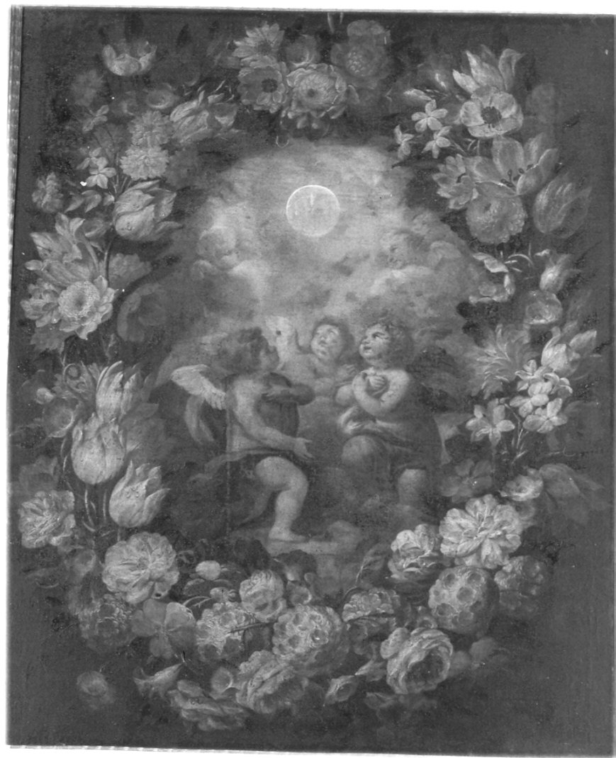 gloria di angeli (dipinto, opera isolata) - ambito italiano (sec. XVII)