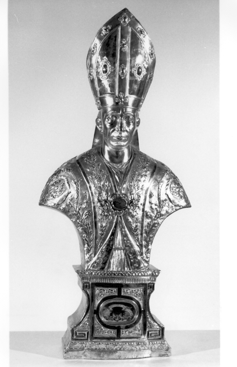 San Carlo Borromeo (reliquiario - a busto, opera isolata) - bottega lombarda (fine sec. XIX)