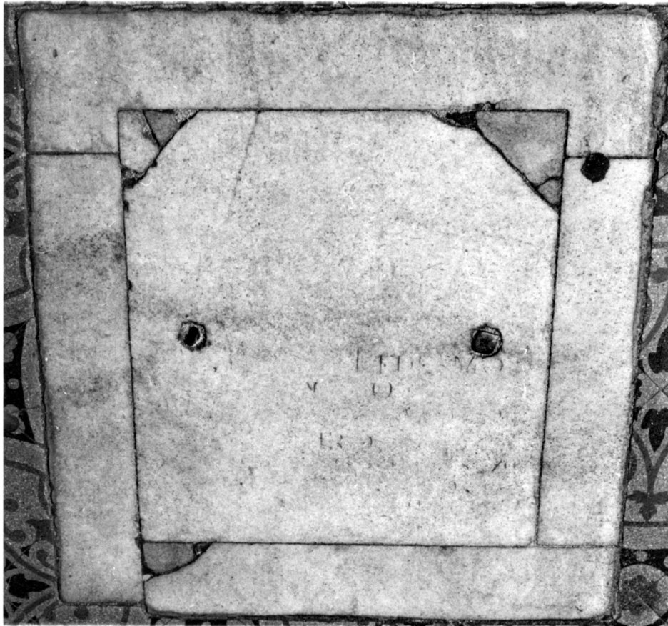 lastra tombale, opera isolata - bottega lombarda (sec. XVII)