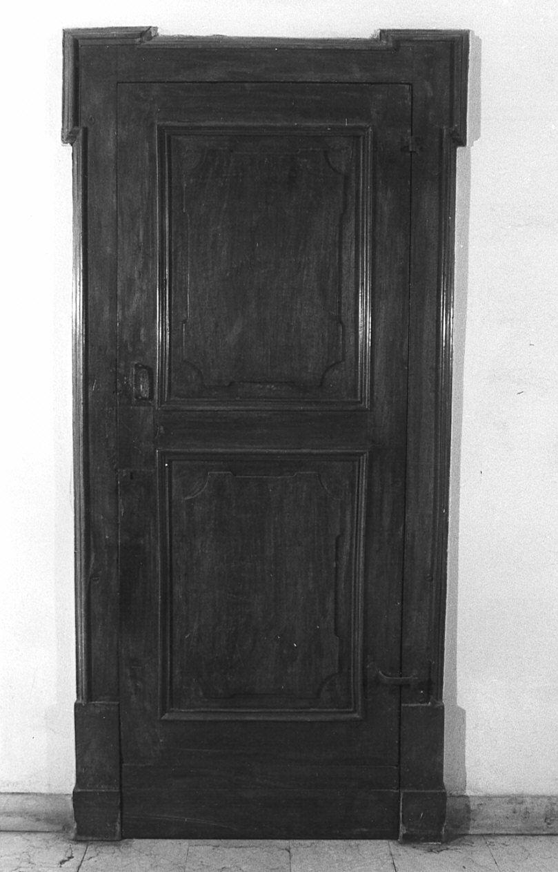 porta - ad un battente, opera isolata - bottega lombarda (sec. XVII)