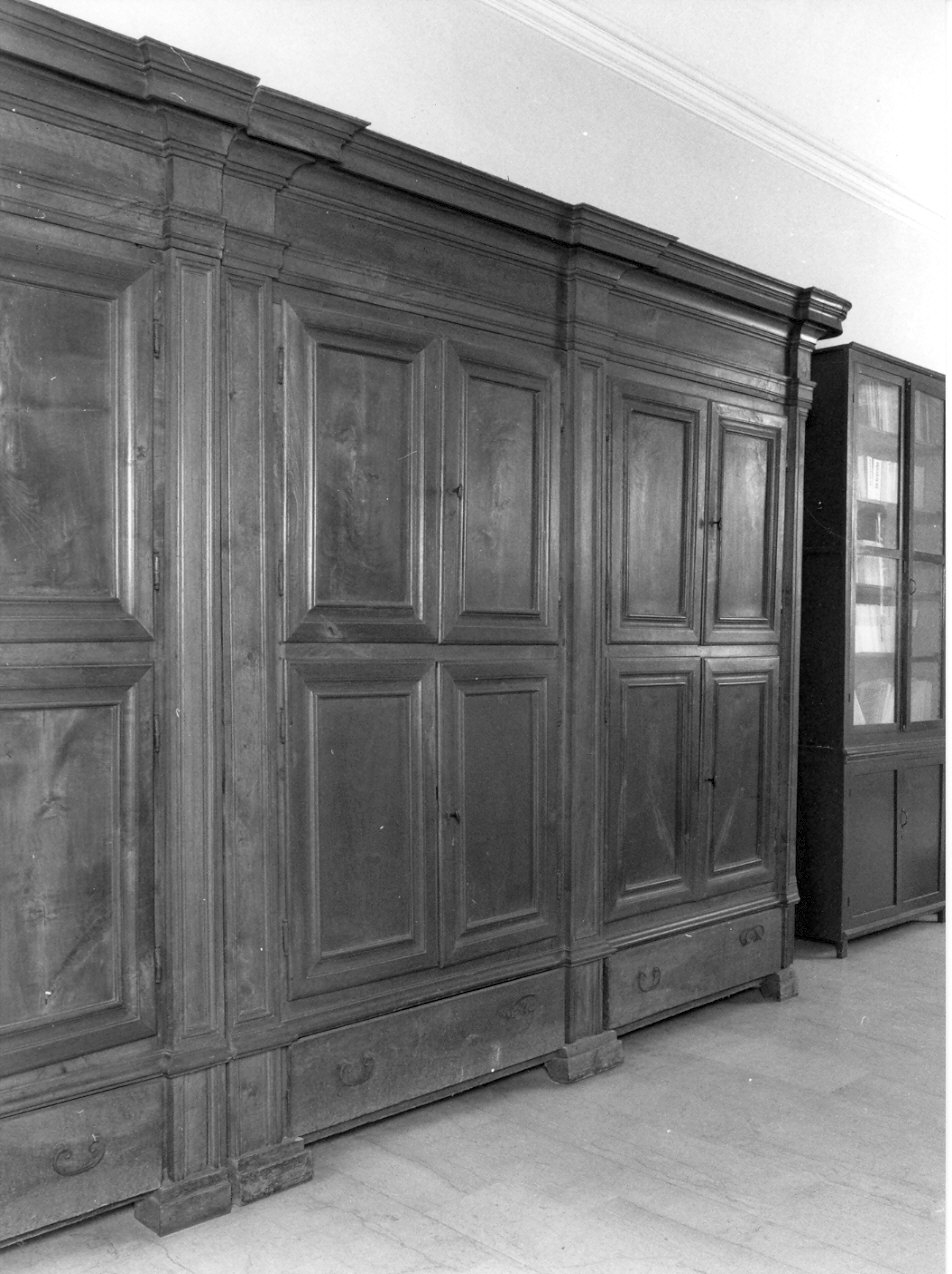 armadio per archivi, serie - bottega lombarda (sec. XVII)