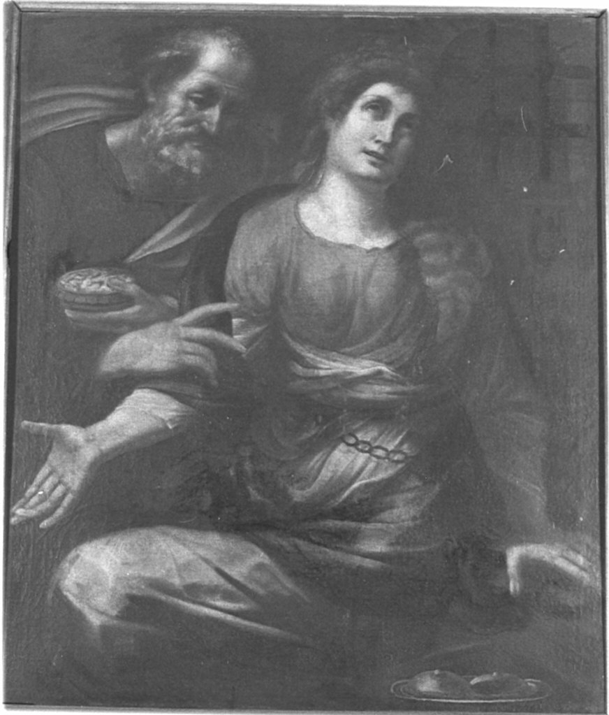 Sant'Agata in carcere curata miracolosamente da San Pietro (dipinto, opera isolata) di Procaccini Ercole il Giovane detto Procaccini il Giovane (cerchia) (seconda metà sec. XVII)