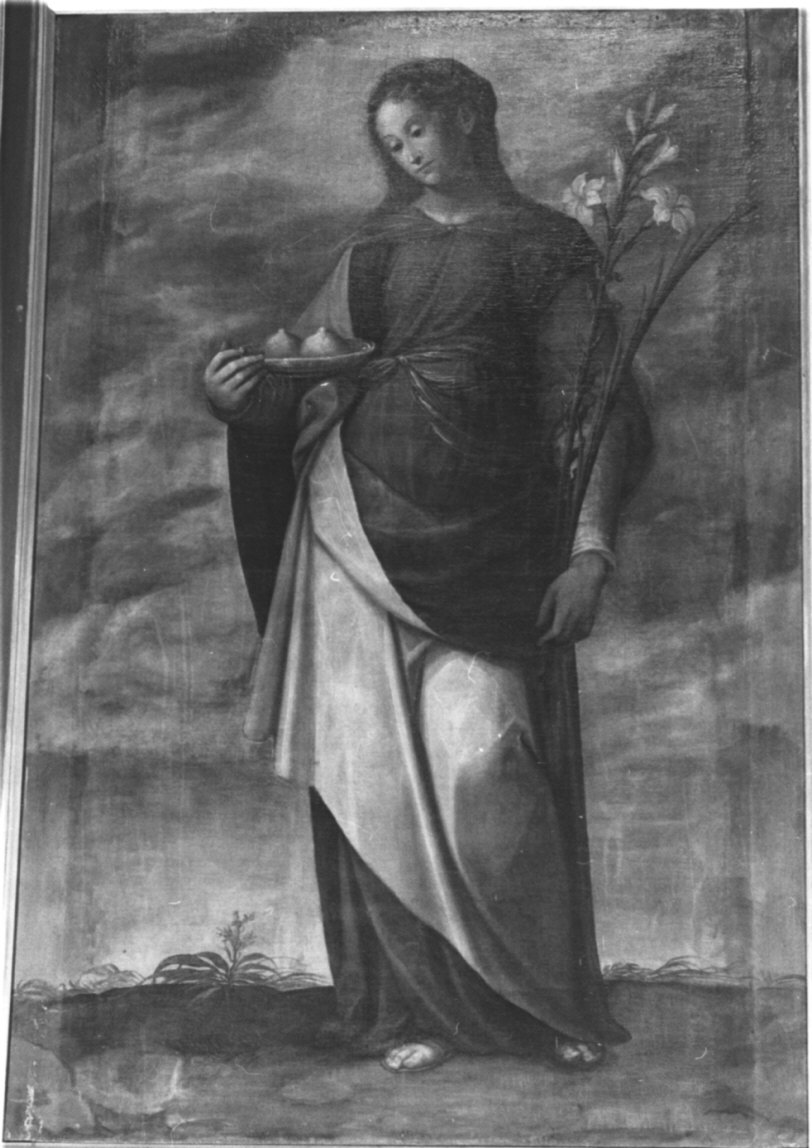 Sant'Agata (dipinto, pendant) di Caccia Guglielmo detto Moncalvo (primo quarto sec. XVII)