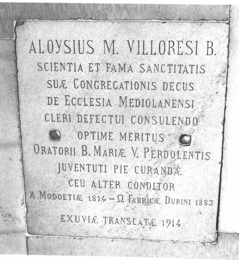 lastra tombale, opera isolata - bottega lombarda (sec. XX)