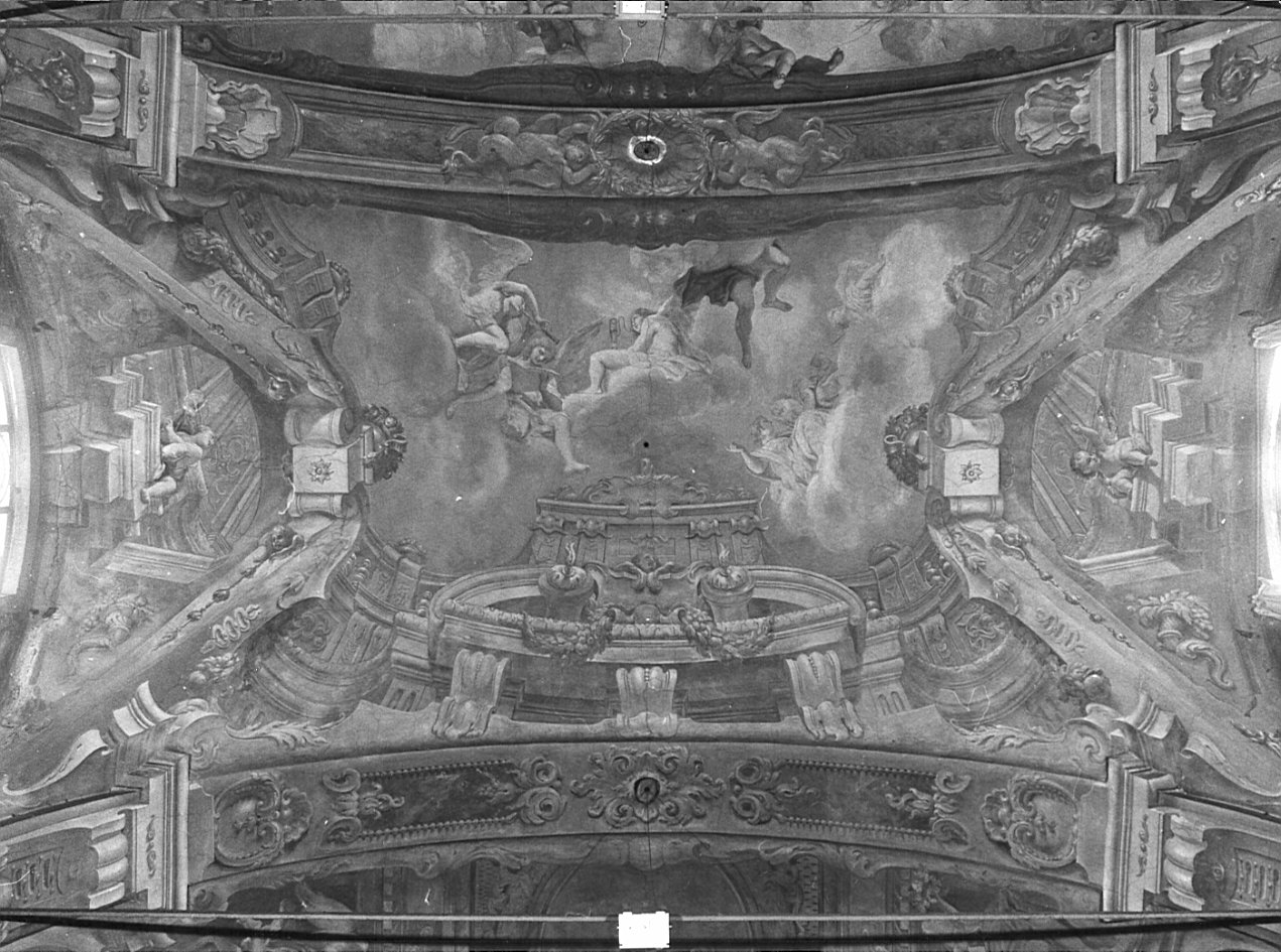 quadratura architettonica (decorazione pittorica, elemento d'insieme) di Grandi Giovanni Battista, Grandi Gerolamo (sec. XVIII)