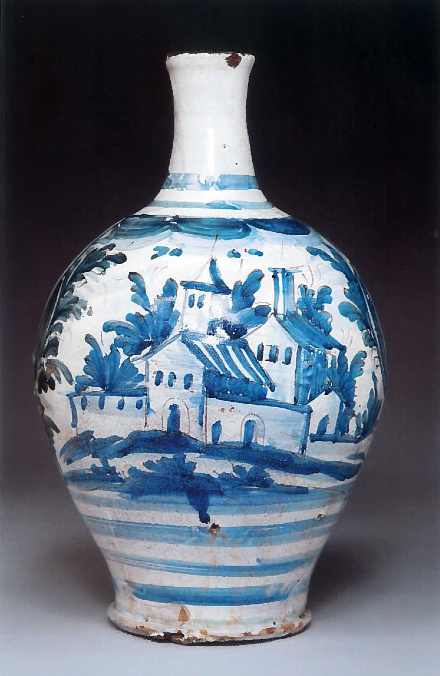 casa (bottiglia) - manifattura cerretese (XVIII)