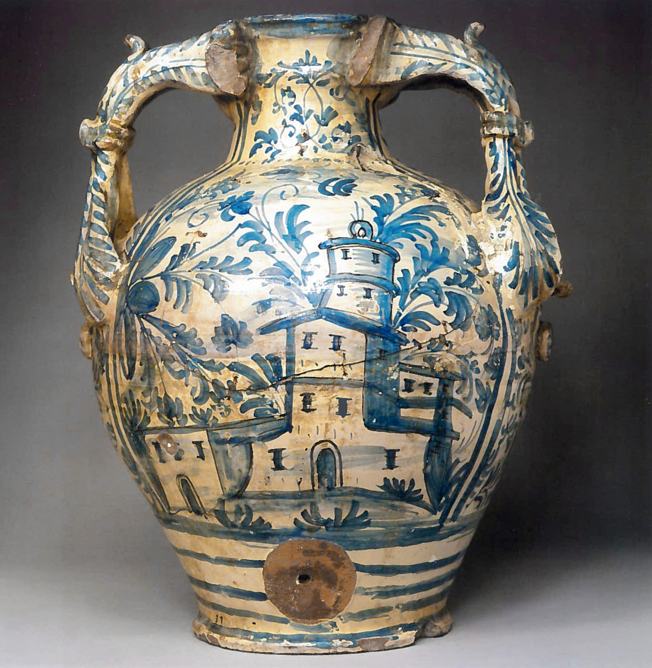 casa (anfora) - manifattura cerretese (XVIII)