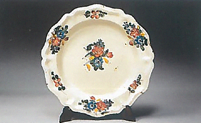 mazzetto di fiori (piatto) - manifattura cerretese (secondo metà XVIII)