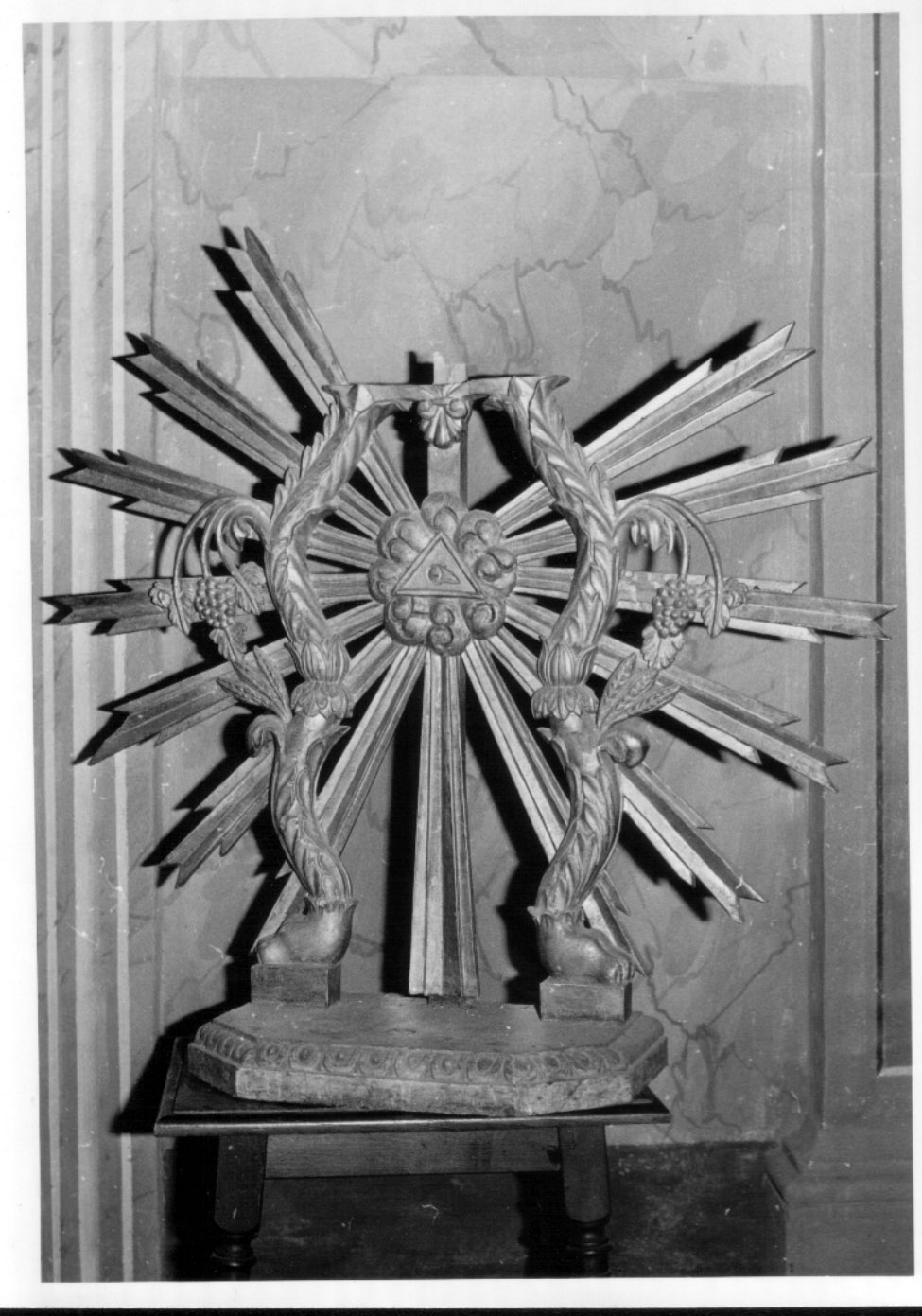 tronetto per esposizione eucaristica, opera isolata - bottega Italia centrale (sec. XIX)