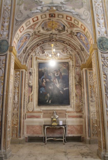 San Francesco d'Assisi riceve le stimmate (pala d'altare, opera isolata) - ambito Italia centrale (prima metà sec. XVII)