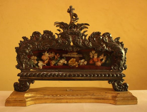 reliquiario a teca - a cassetta, opera isolata - bottega umbra (sec. XVIII)