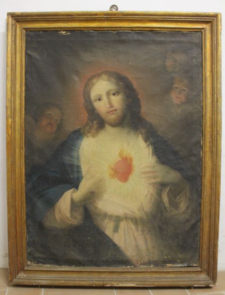 Sacro Cuore di Gesù (dipinto, opera isolata) - ambito umbro (sec. XVIII)