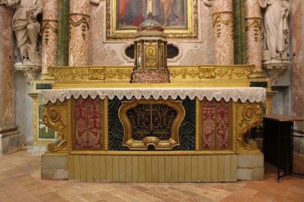 decorazione plastica, elemento d'insieme - bottega umbra (sec. XVII)