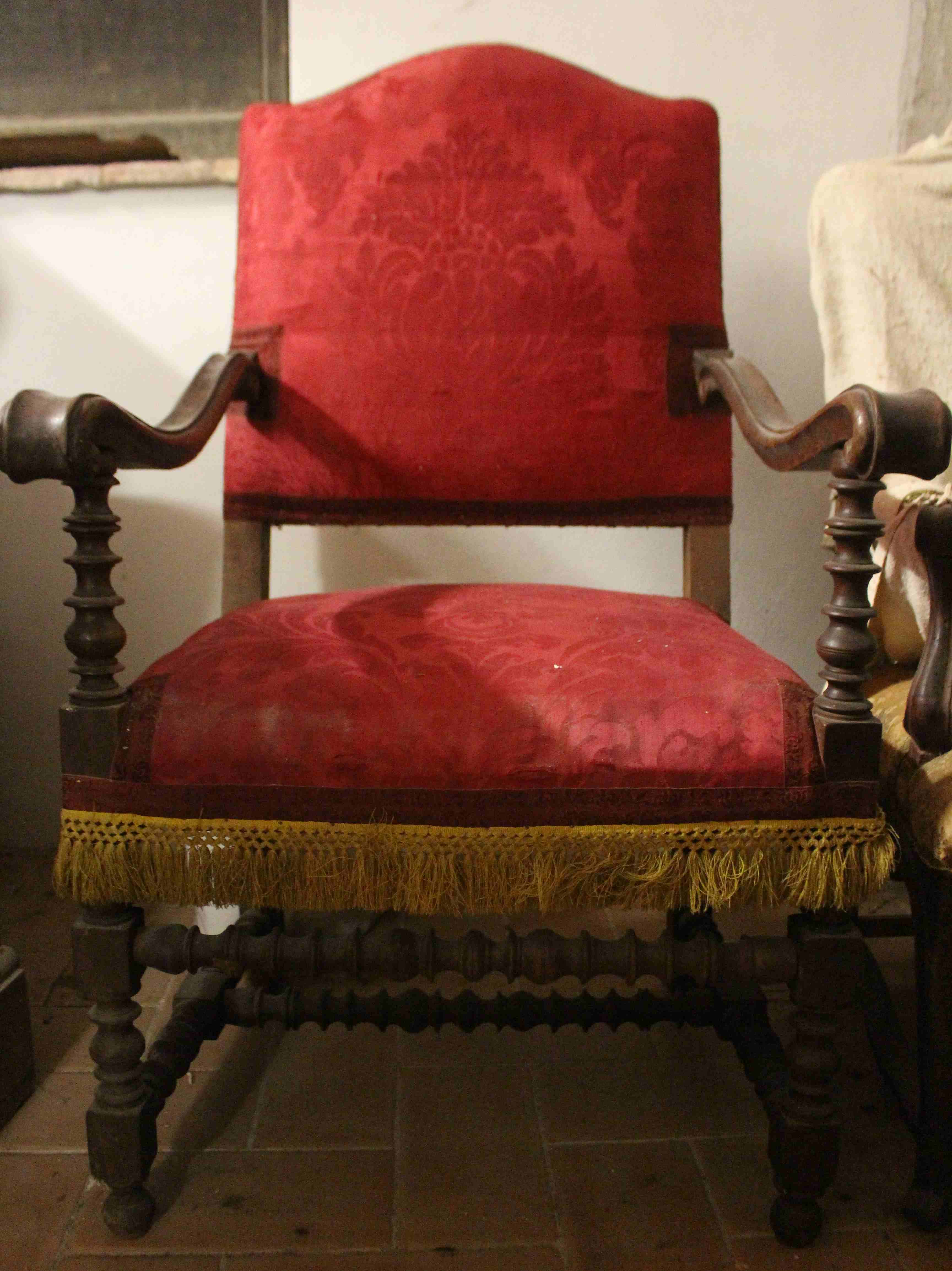 poltrona, opera isolata - bottega umbra (sec. XVII)