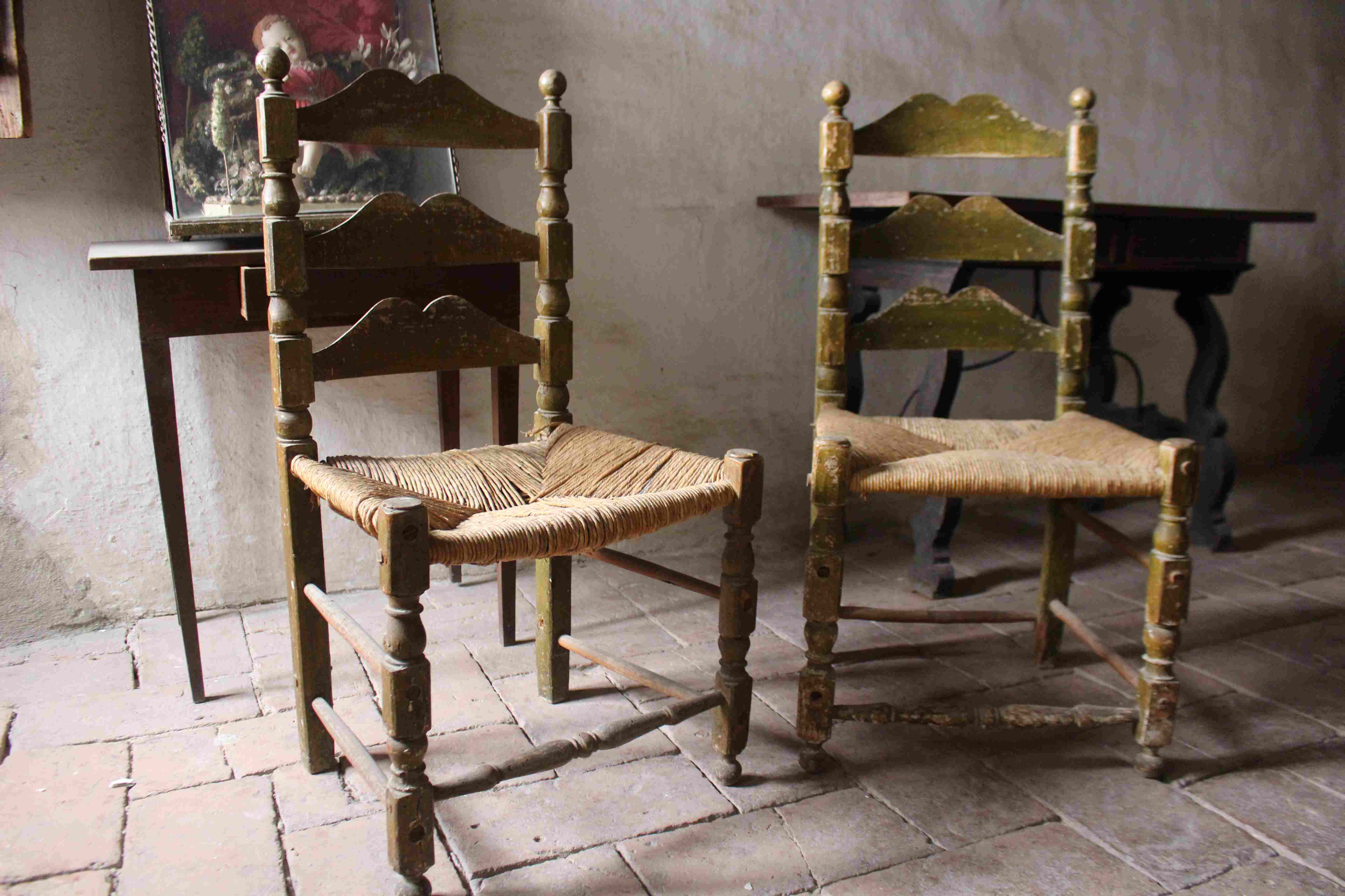 sedia, coppia - bottega umbra (sec. XVII)