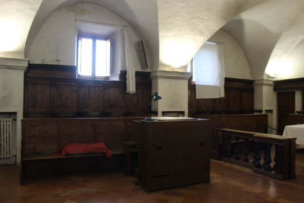 balaustrata del coro, complesso decorativo - bottega umbra (fine sec. XV)