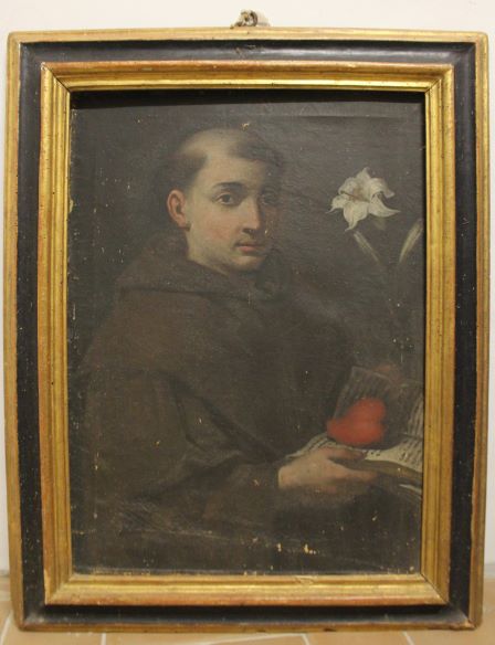 Sant'Antonio da Padova (dipinto, opera isolata) - ambito umbro (sec. XIX)