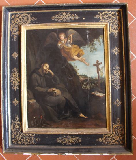 estasi di San Francesco d'Assisi (dipinto, opera isolata) - ambito umbro (sec. XVII)