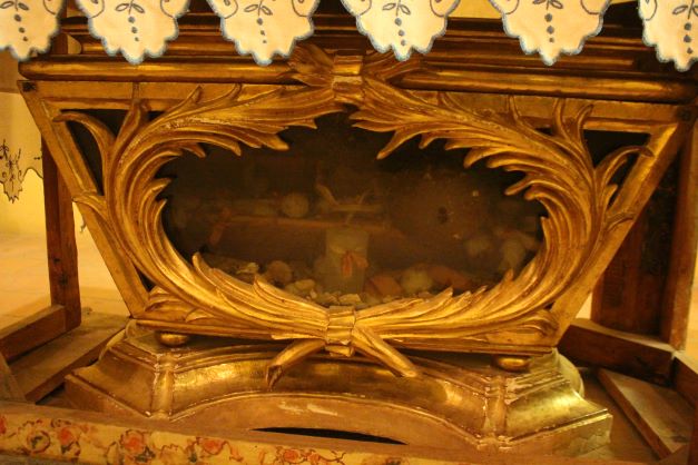 reliquiario a teca - a cassetta, opera isolata - bottega umbra (sec. XVII)