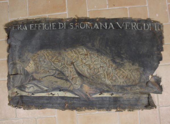 Santa Romana Vergine (dipinto, opera isolata) di Valeri Silvestro (sec. XIX)